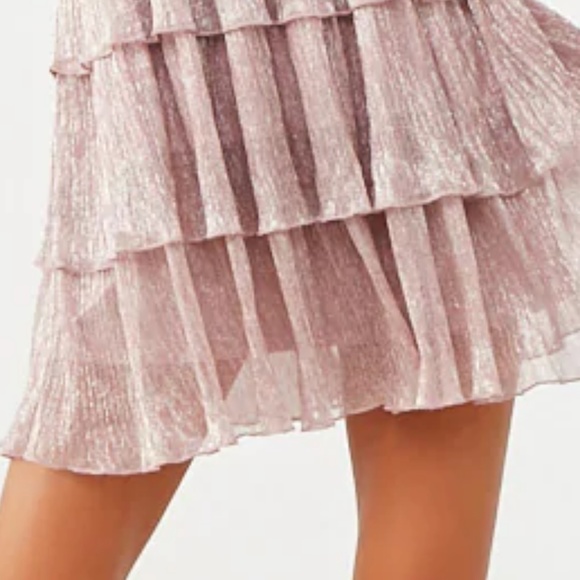 Metallic Tiered Flounce Dress - Oh la la!!! (7/8) - Picture 3 of 6